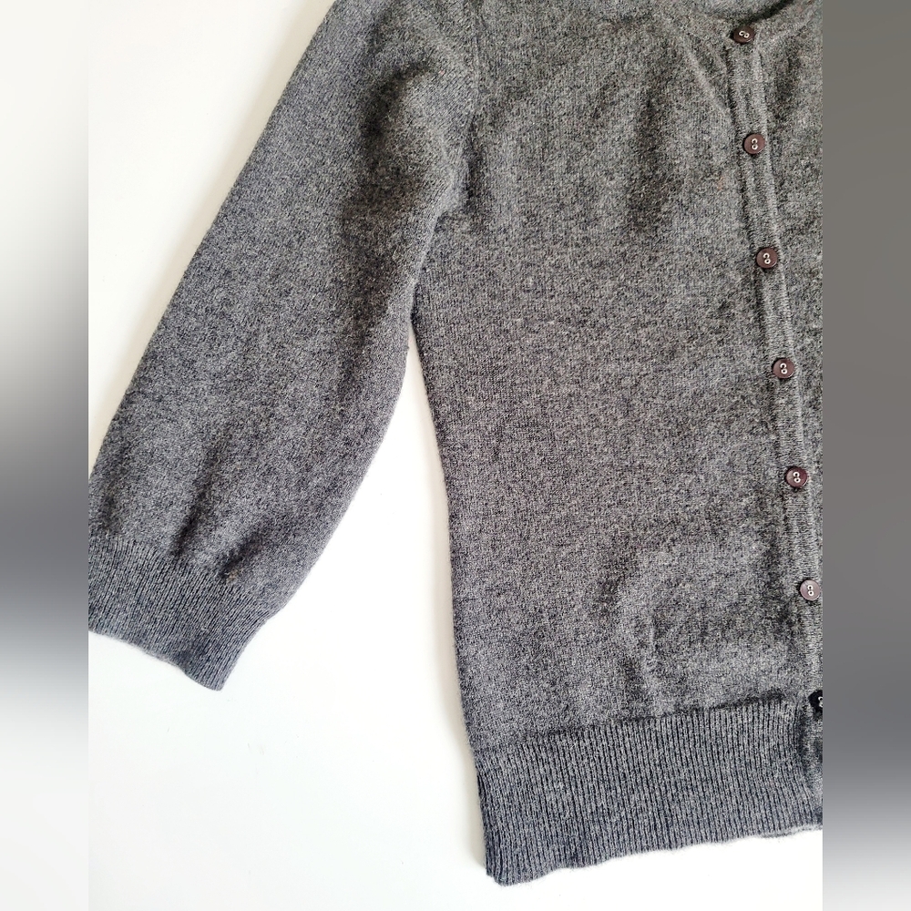 Cashmere Cache 100% 2-ply Cashmere Cardigan Gray Small/Medium - Picture 8 of 16